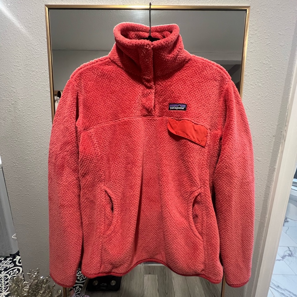 Patagonia Vibrant Coral Fleece Jacket